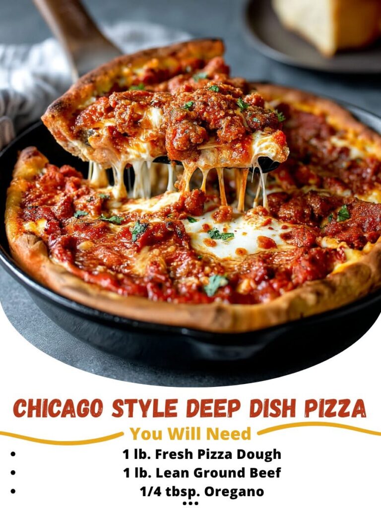  Chicago Style Deep Dish Pizza 