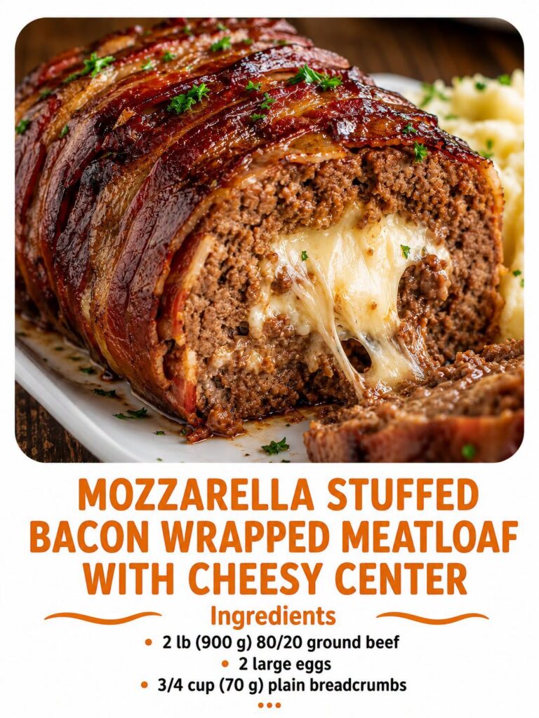  Stuffed Bacon Wrapped Meatloaf 