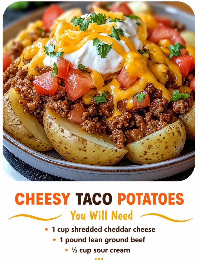 Cheesy Taco Potatoes